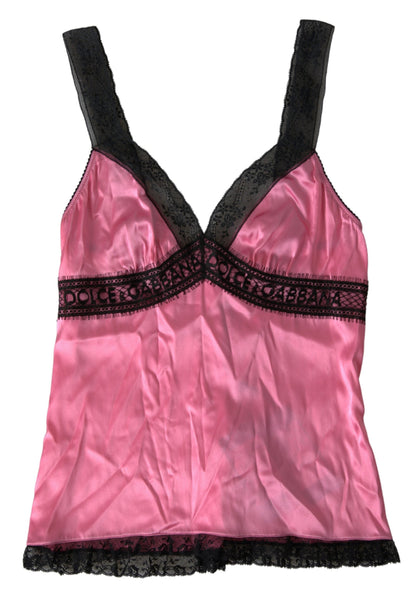 Dolce & Gabbana Silken Charm Pink Camisole - IT1 | XS