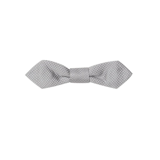 Dolce & Gabbana Silver Silk Ties & Bowty - One Size