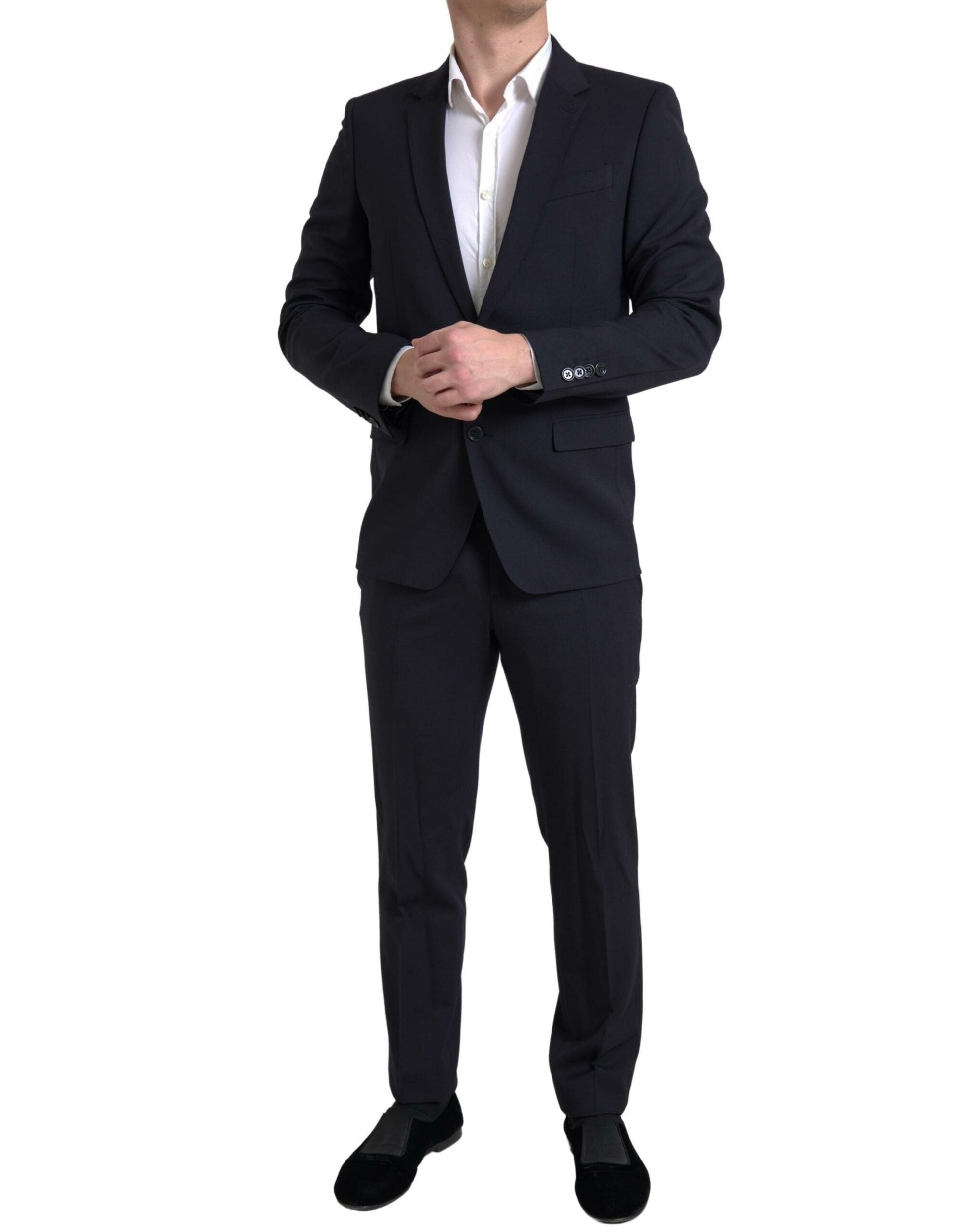 Dolce & Gabbana Sleek Dark Blue Martini Slim Fit Suit - IT50 | L