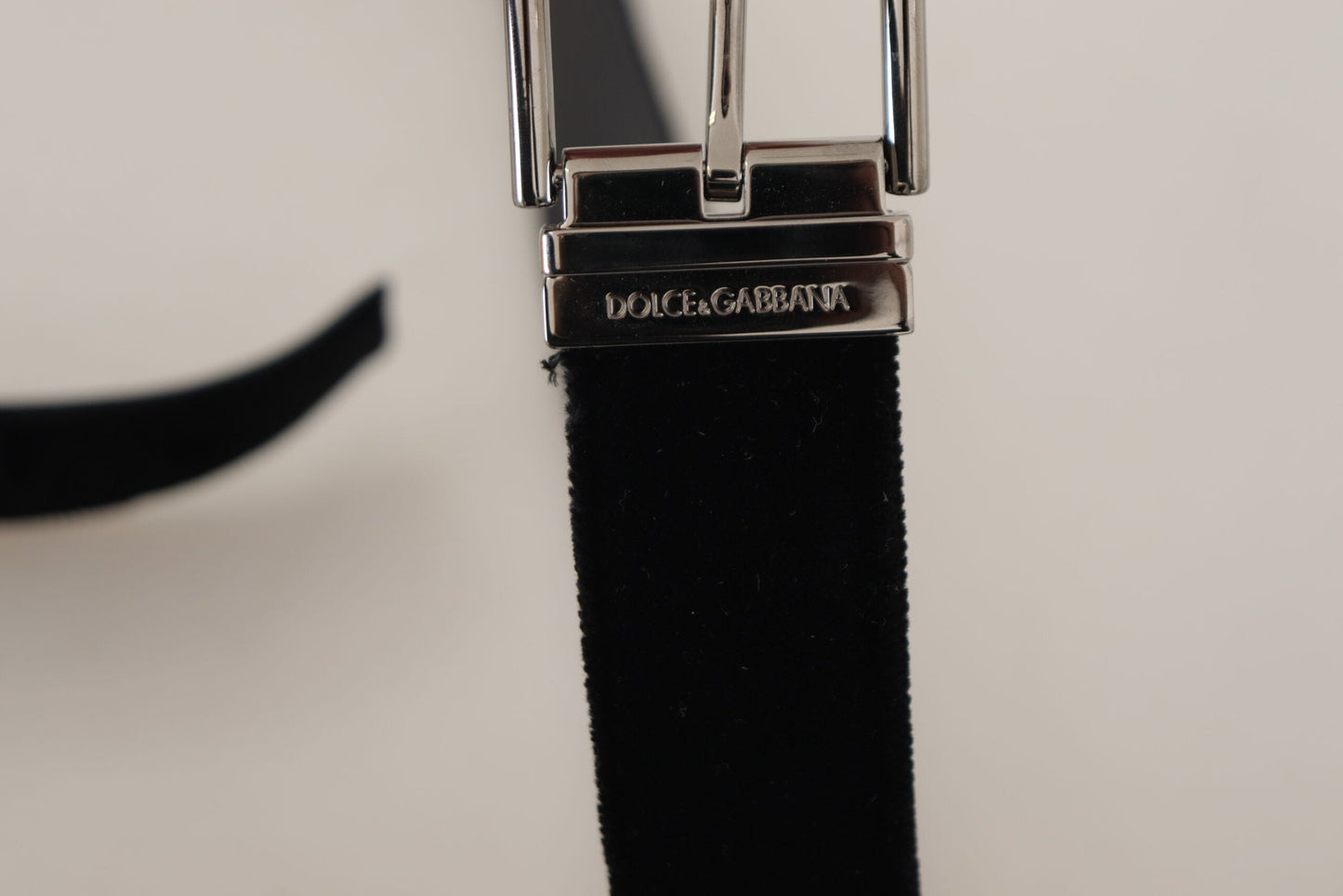 Dolce & Gabbana Sophisticated Velvet Leather Belt - 90 cm / 36 Inches