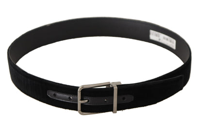 Dolce & Gabbana Sophisticated Velvet Leather Belt - 90 cm / 36 Inches