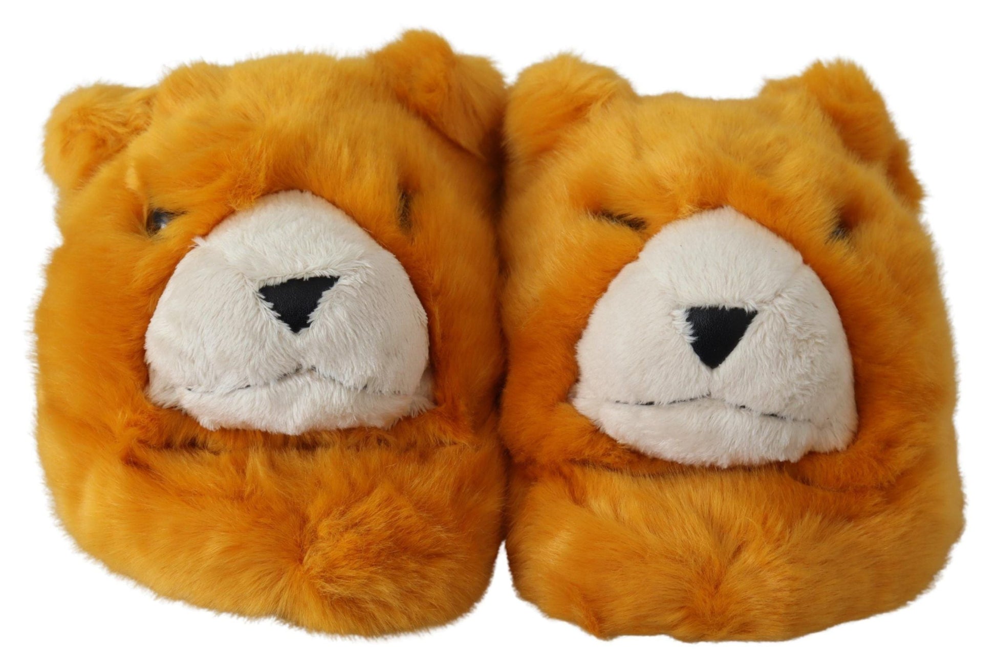 Dolce & Gabbana Sunshine Yellow Lion Slippers - EU43/US10