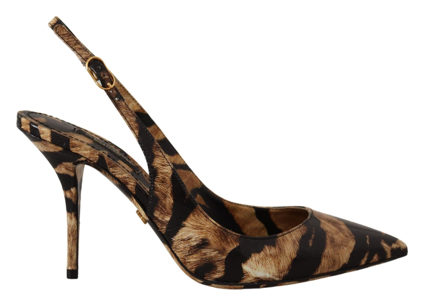 Dolce & Gabbana Tiger Pattern Slingback Heels Pumps