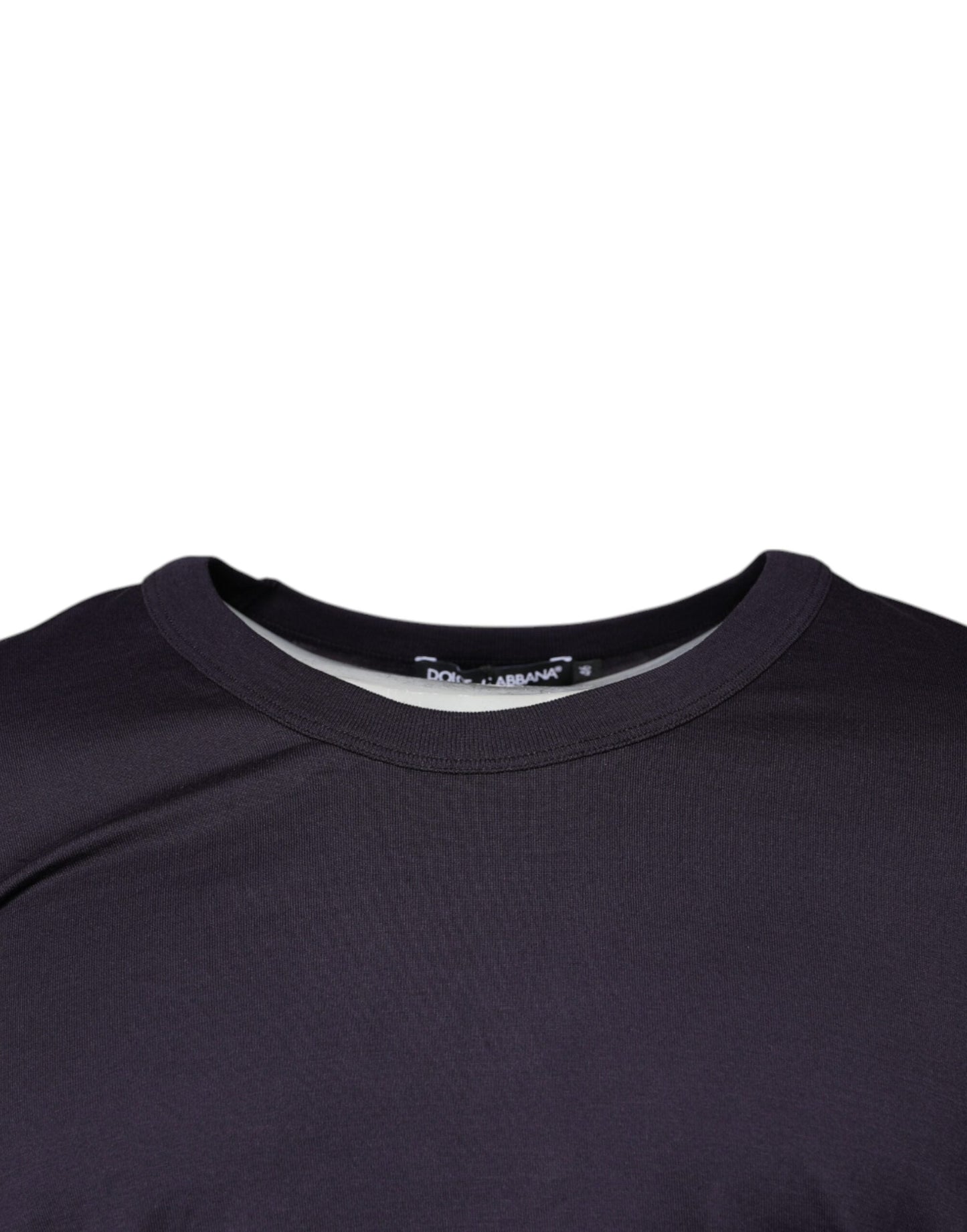 Dolce & Gabbana Violet Cotton Crew Neck Short Sleeves T-shirt