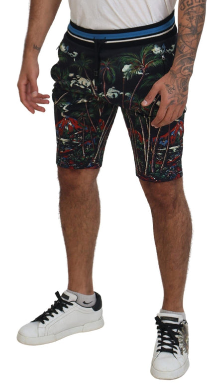 Dolce & Gabbana Volcano Print Casual Knee-Length Shorts - IT44 | XS