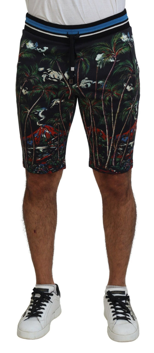 Dolce & Gabbana Volcano Print Casual Knee-Length Shorts - IT44 | XS