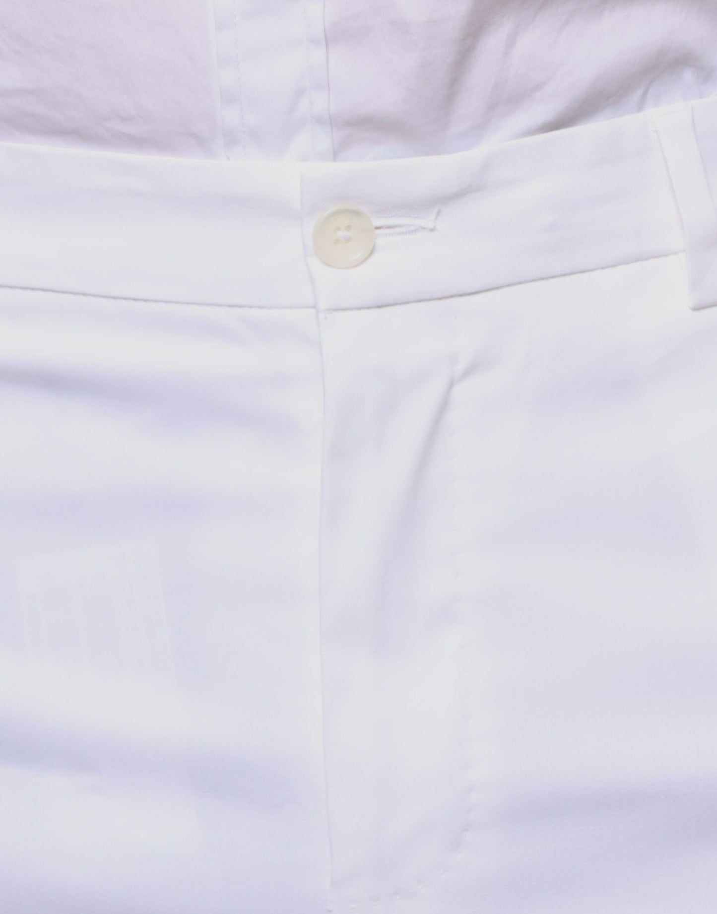 Dolce & Gabbana White Cotton Skinny Dress Pants - IT48 | M