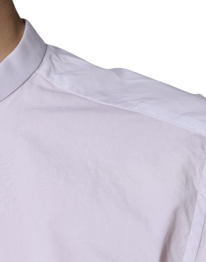 Dolce & Gabbana White Cotton Slim Fit MARTINI Dress Shirt - IT40 | M