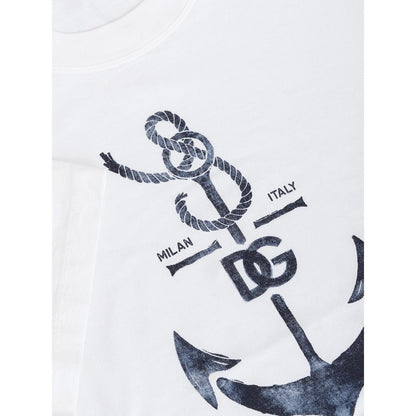 Dolce & Gabbana White Cotton T-Shirt - IT50 | L