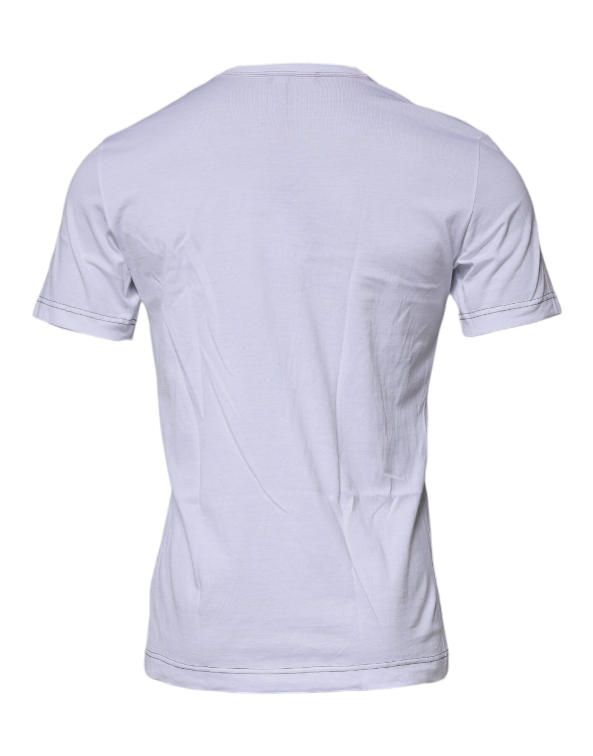 Dolce & Gabbana White Devozione Crew Neck Short Sleeve T-shirt - IT50 | L