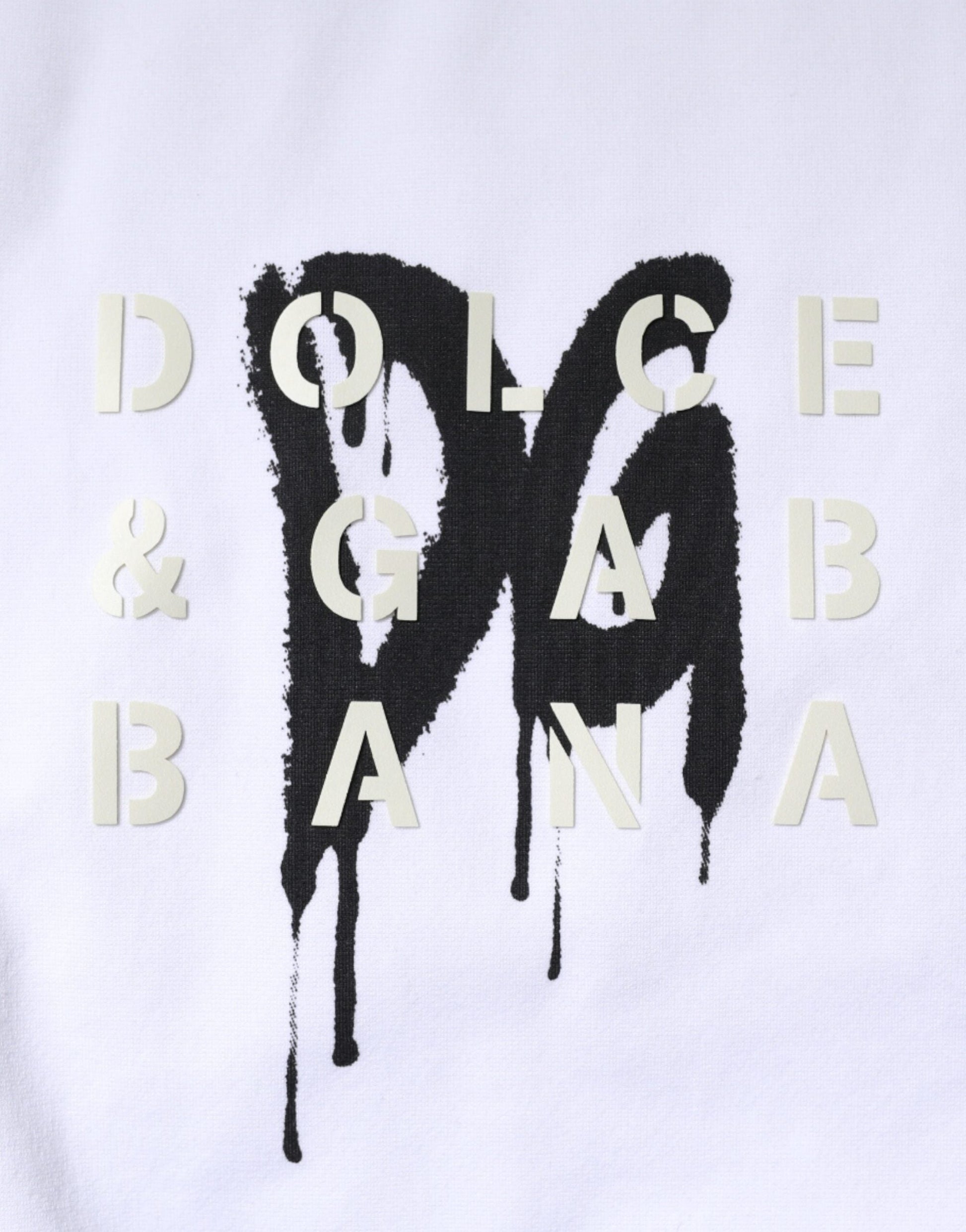 Dolce & Gabbana White DG Logo Cotton Crew Neck T-shirt - IT50 | L