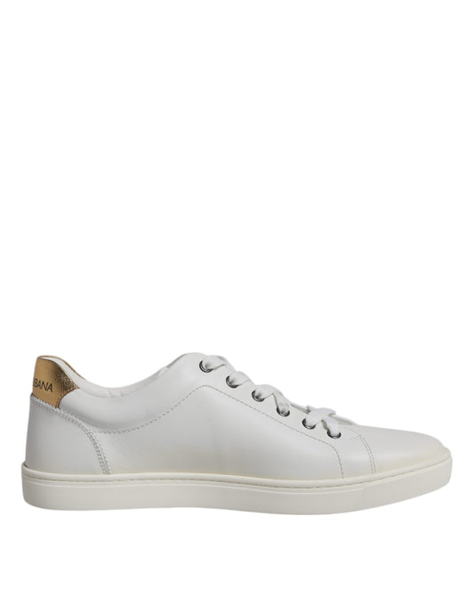 Dolce & Gabbana White London Heart Low Top Sneakers Shoes - EU42/US9