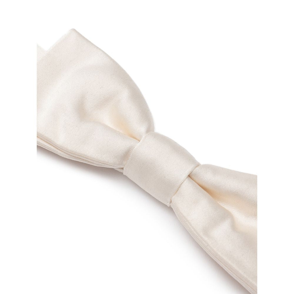 Dolce & Gabbana White Silk Ties & Bowty - One Size