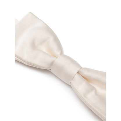 Dolce & Gabbana White Silk Ties & Bowty - One Size