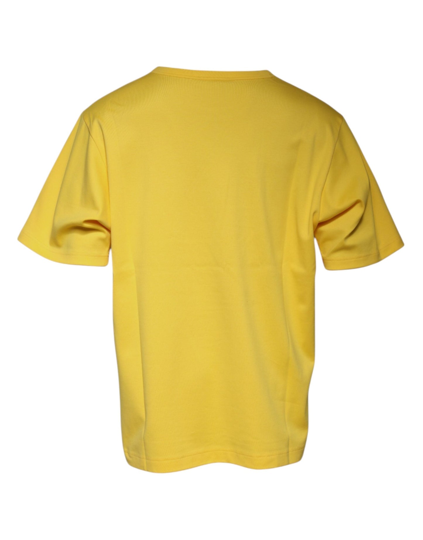 Dolce & Gabbana Yellow Crew Neck Short Sleeves T-shirt - IT56 | XXL