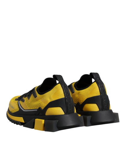 Dolce & Gabbana Yellow SORRENTO Sport Stretch Sneakers Shoes - EU39/US6