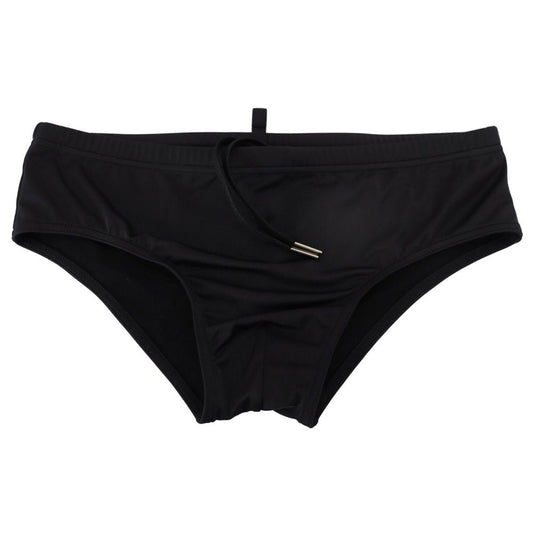 Dsquared² Black Polyamide Swimwear - IT48 | M