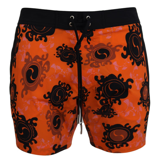 Dsquared² Chic Orange Swim Shorts Boxer for Men - IT48 | M