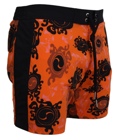 Dsquared² Chic Orange Swim Shorts Boxer for Men - IT48 | M