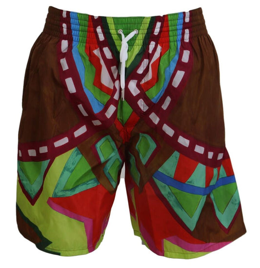 Dsquared² Multicolor Print Swim Shorts Boxer Style - IT48 | L