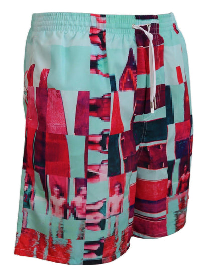 Dsquared² Multicolor Printed Swim Shorts Boxer - IT48 | M