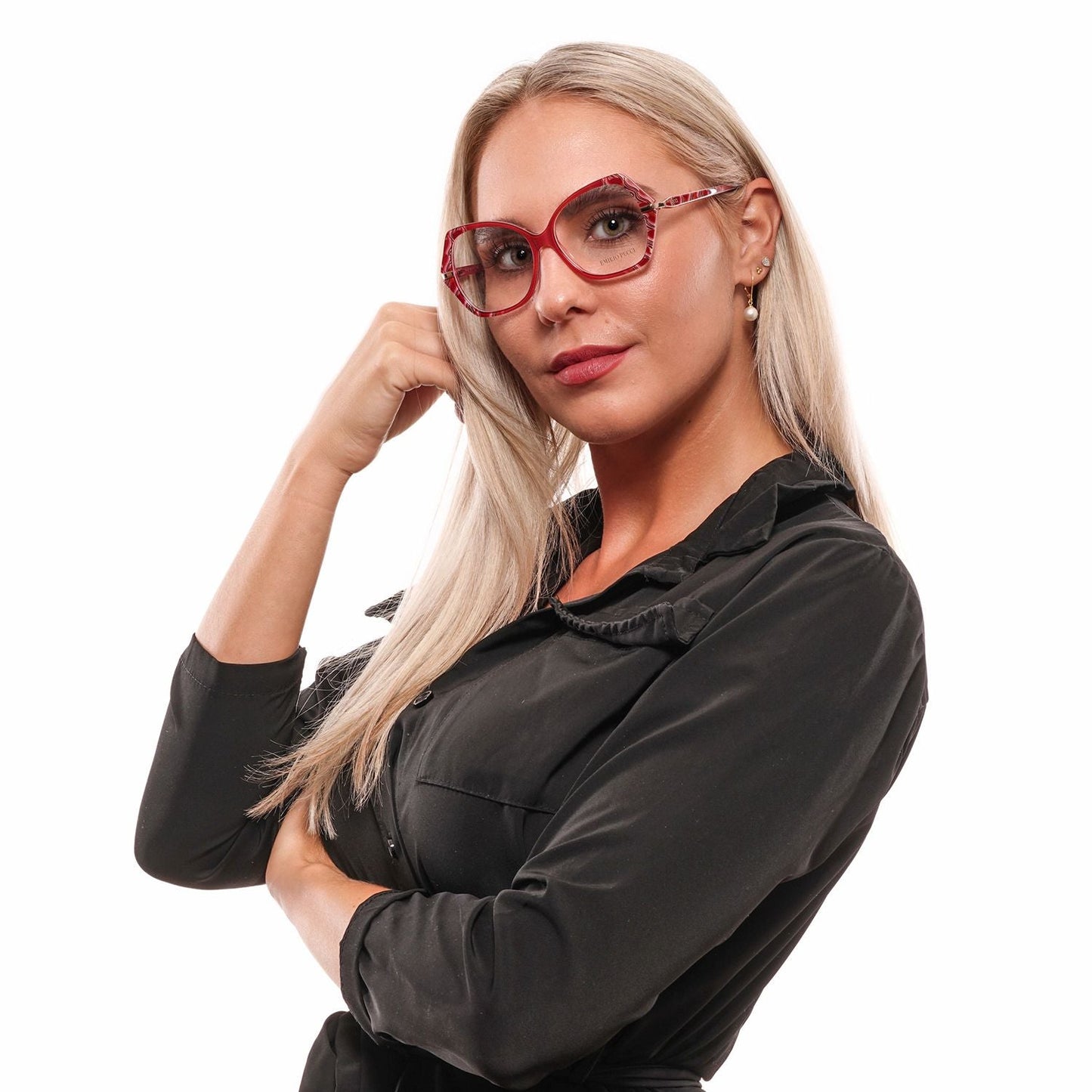 Emilio Pucci Red Women Optical Frames