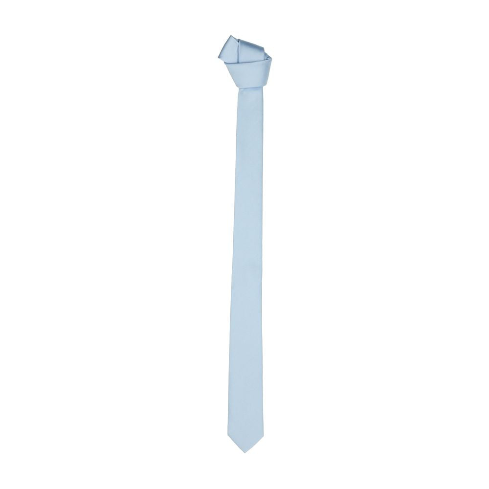 Emilio Romanelli Elegant Silk Sky-Blue Men’s Slim Tie