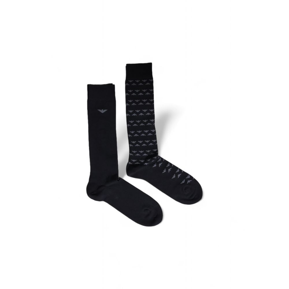 Emporio Armani Underwear Black Cotton Sock - One Size