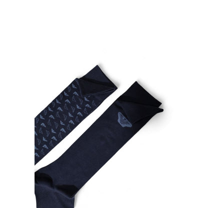 Emporio Armani Underwear Blue Cotton Sock - One Size