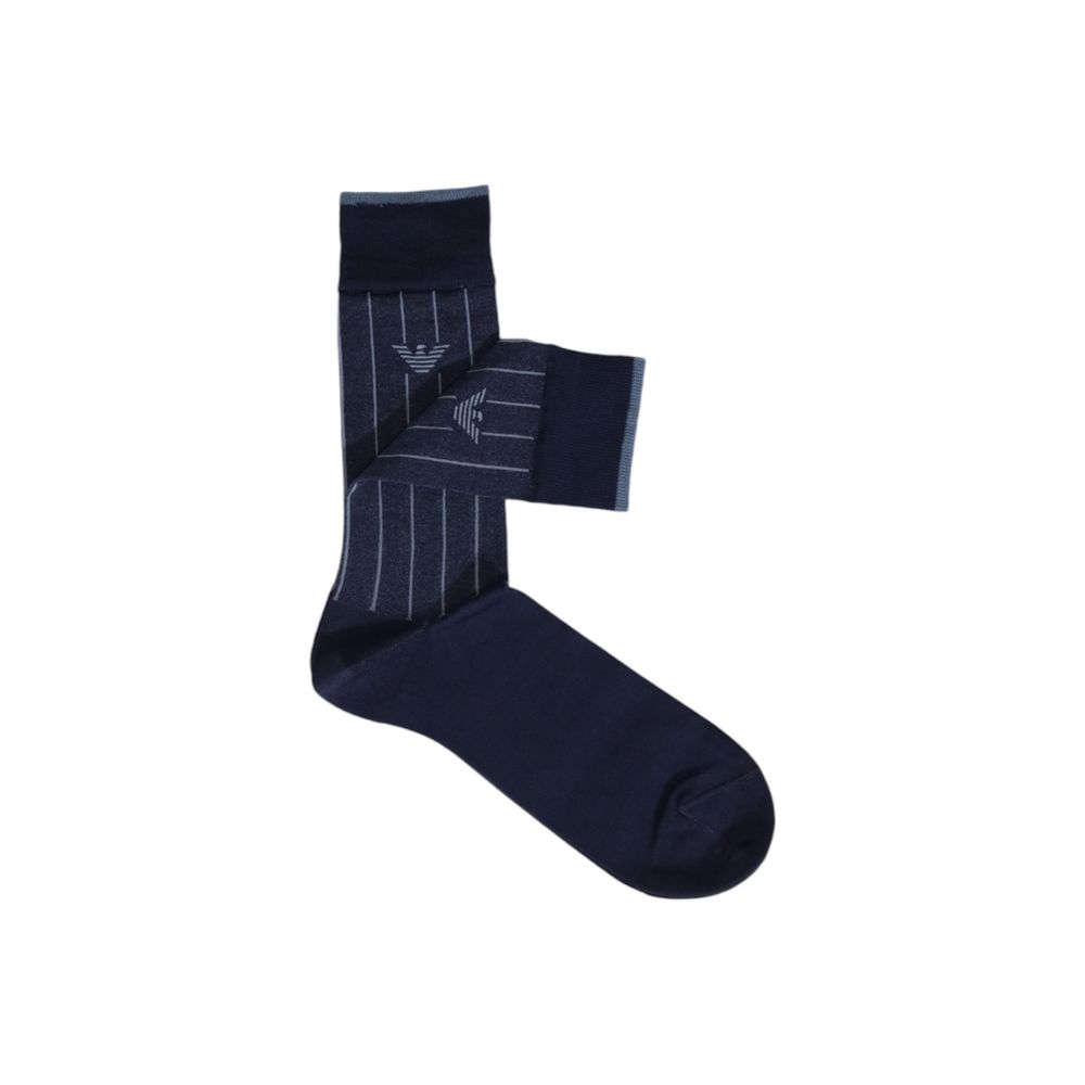 Emporio Armani Underwear Blue Cotton Sock - One Size