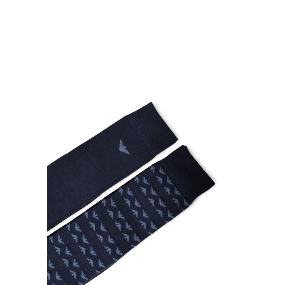 Emporio Armani Underwear Blue Cotton Sock - One Size