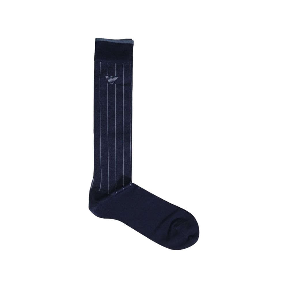 Emporio Armani Underwear Blue Cotton Sock - One Size