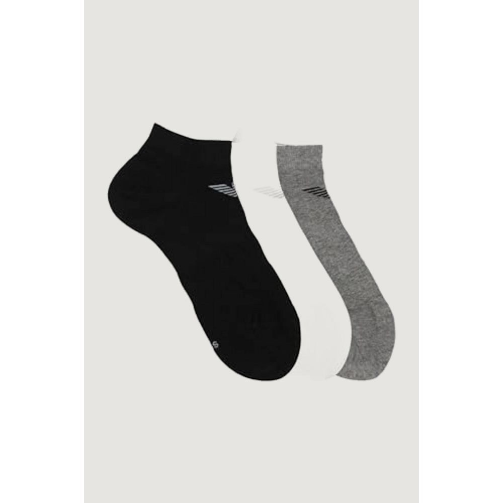 Emporio Armani Underwear Gray Cotton Sock - S-M