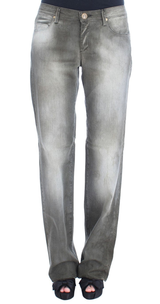 Ermanno Scervino Chic Gray Wash Boyfriend Jeans - W26