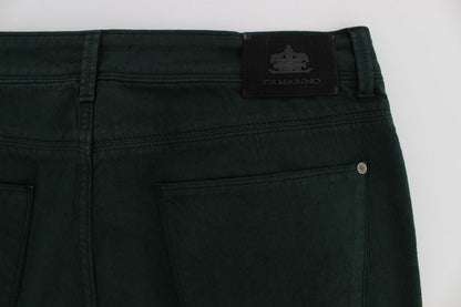 Ermanno Scervino Chic Green Straight Cut Jeans - W34