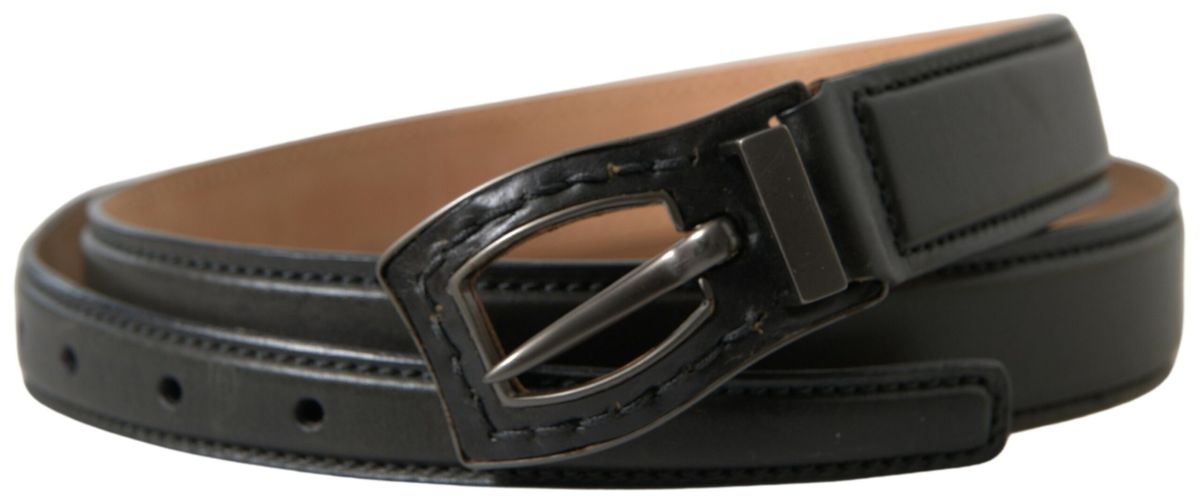 Ermanno Scervino Exquisite Italian Leather Belt with Metal Buckle - 90 cm / 36 Inches