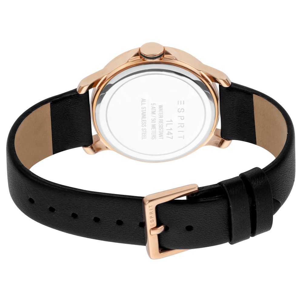 Esprit Rose Gold Leather Watch