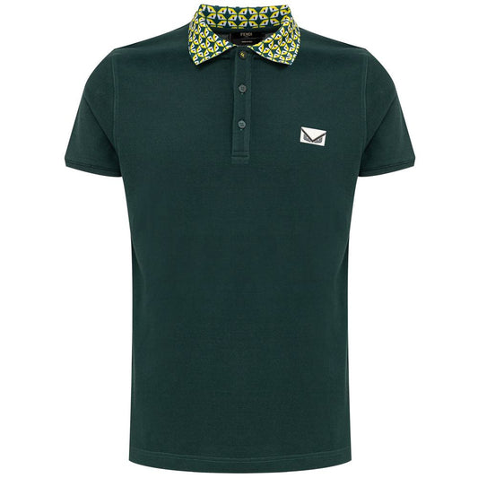 Fendi Green Cotton Polo Shirt - IT46 | S