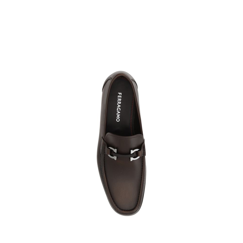 Ferragamo Ornamento Gancini Loafers - EU42/US9