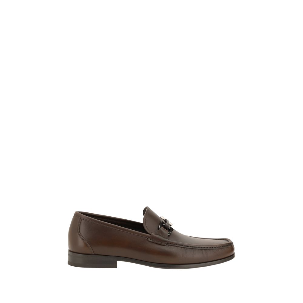 Ferragamo Ornamento Gancini Loafers - EU42/US9