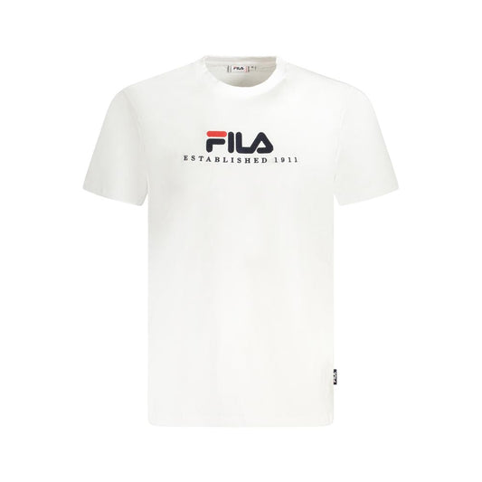 Fila White Cotton Unisex T-Shirt