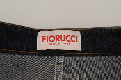 Fiorucci Chic Mid Waist Dark Blue Denim Skirt - IT40|S