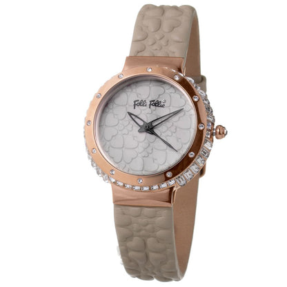 Folli Follie Gray Leather Watch