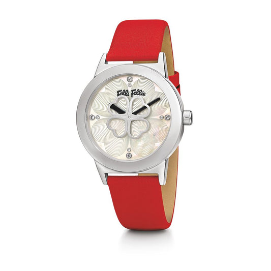 Folli Follie Red Leather Watch