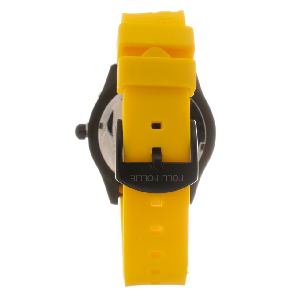 Folli Follie Yellow Silicone Watch