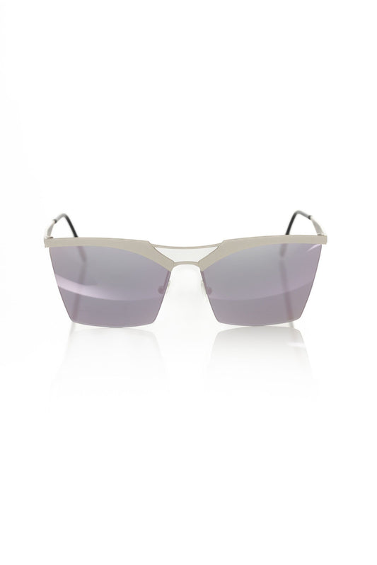 Frankie Morello Silver Metallic Women’s Sunglass