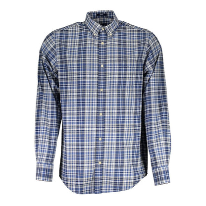 Gant Blue Cotton Men Shirt - S