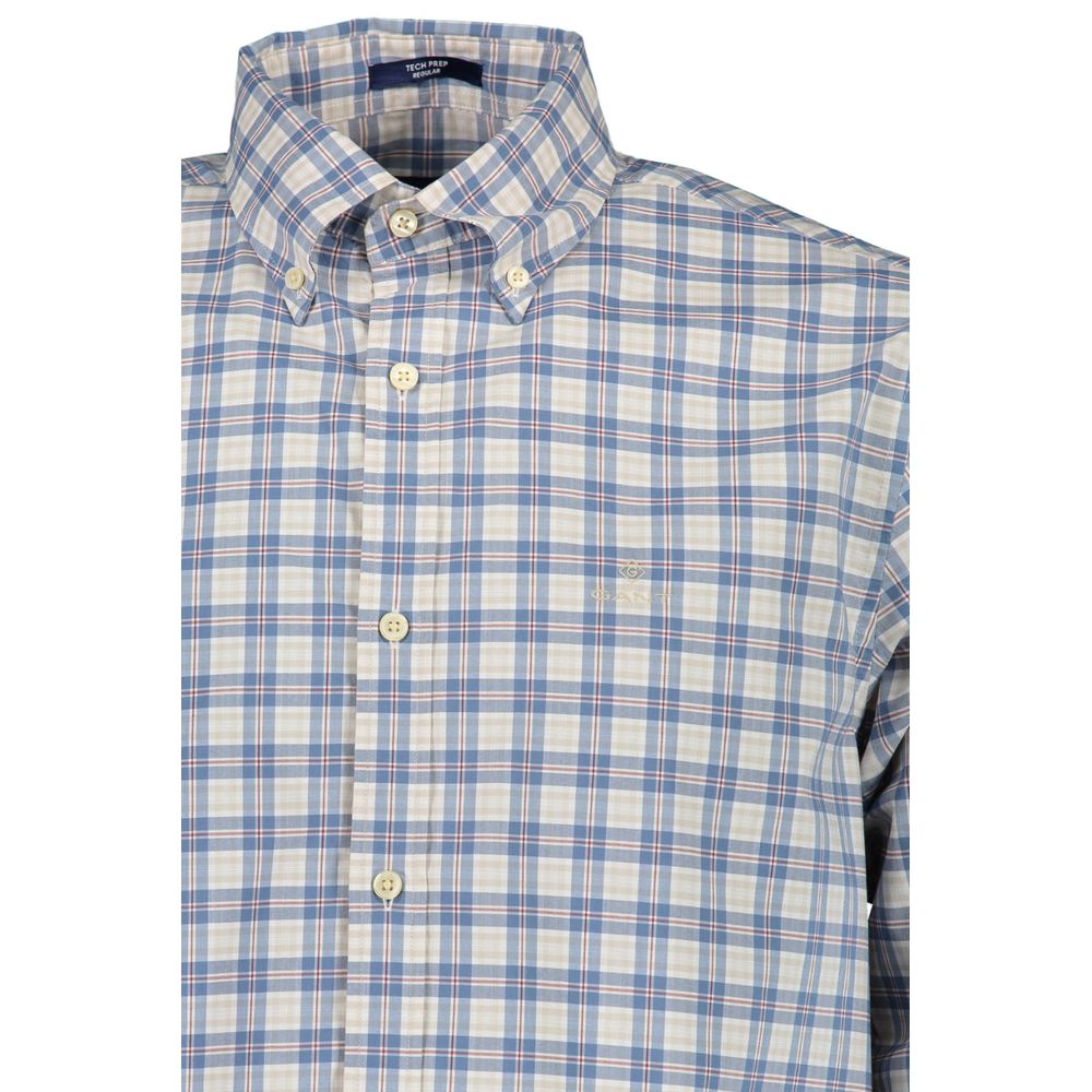 Gant Blue Cotton Men Shirt - S