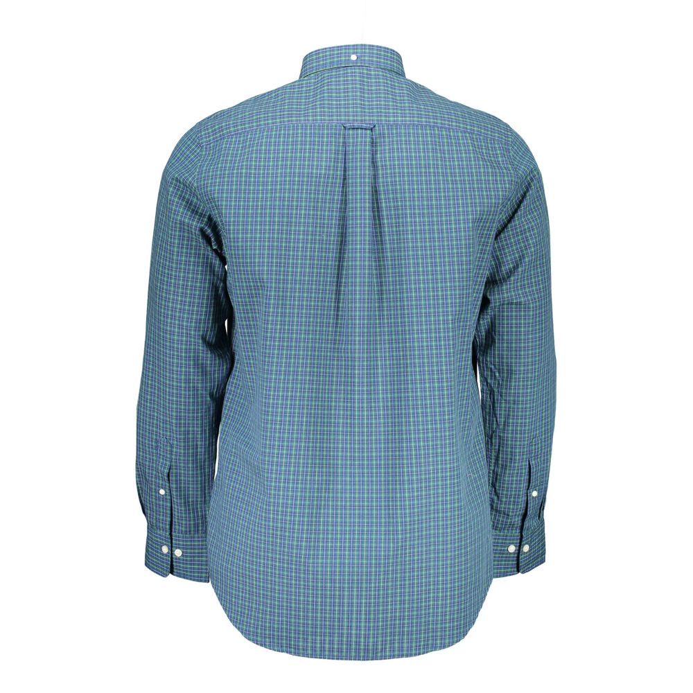 Gant Blue Cotton Men Shirt - S