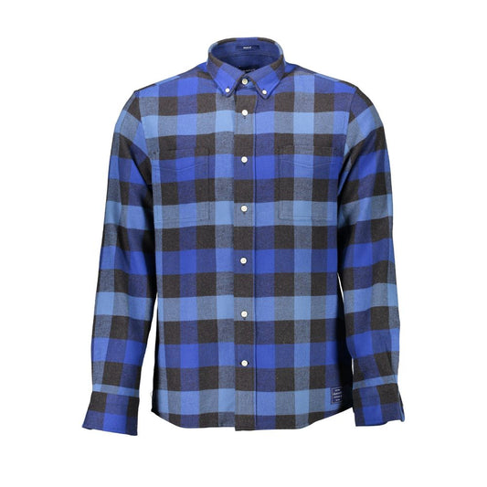 Gant Blue Cotton Men Shirt - S